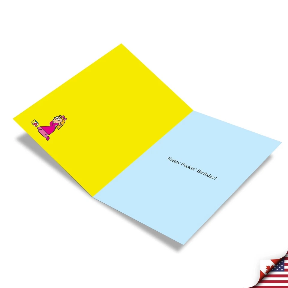 Humor Funny F'in Birthday Card - Friend Her Him Nobleworks - Image 2 of 3