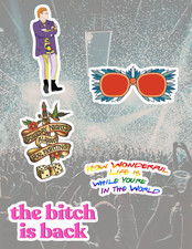 Elton John 5pc Sticker Pack