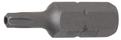 BGS Bit Länge 30 mm T-Profil (für Torx) mit Bohrung T20 Antrieb AS 8 mm (5/16'')