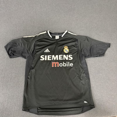 Vintage Real Madrid Jersey Mens Medium Black La Liga Soccer Adidas