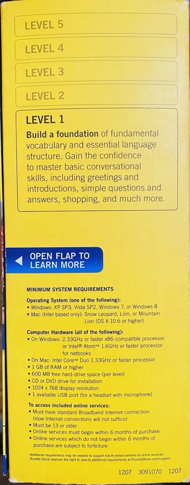 Rosetta Stone Espanol TOTALE Spanish (Latin America) Level 1 - Version 4 - Image 4 of 4