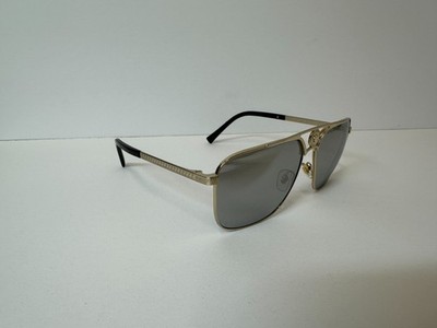 Versace 2238 1252/6G Men's Gold Aviator Sunglasses