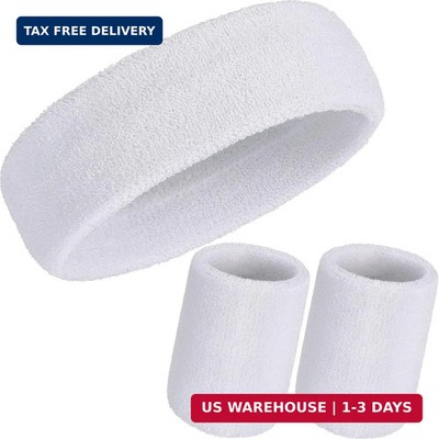 WILLBOND 3 Pcs Sweatbands Set 80s 90s Neon Sports Headband Tennis Striped Sweat
