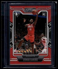 2021-22 Panini Chronicles Playbook #280 Usman Garuba RC Red Parallel Rookie NBA