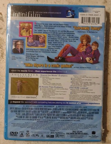 Austin Powers in Goldmember (DVD, Fullscreen) NEW SEALED w Case Wear - Picture 2 of 2