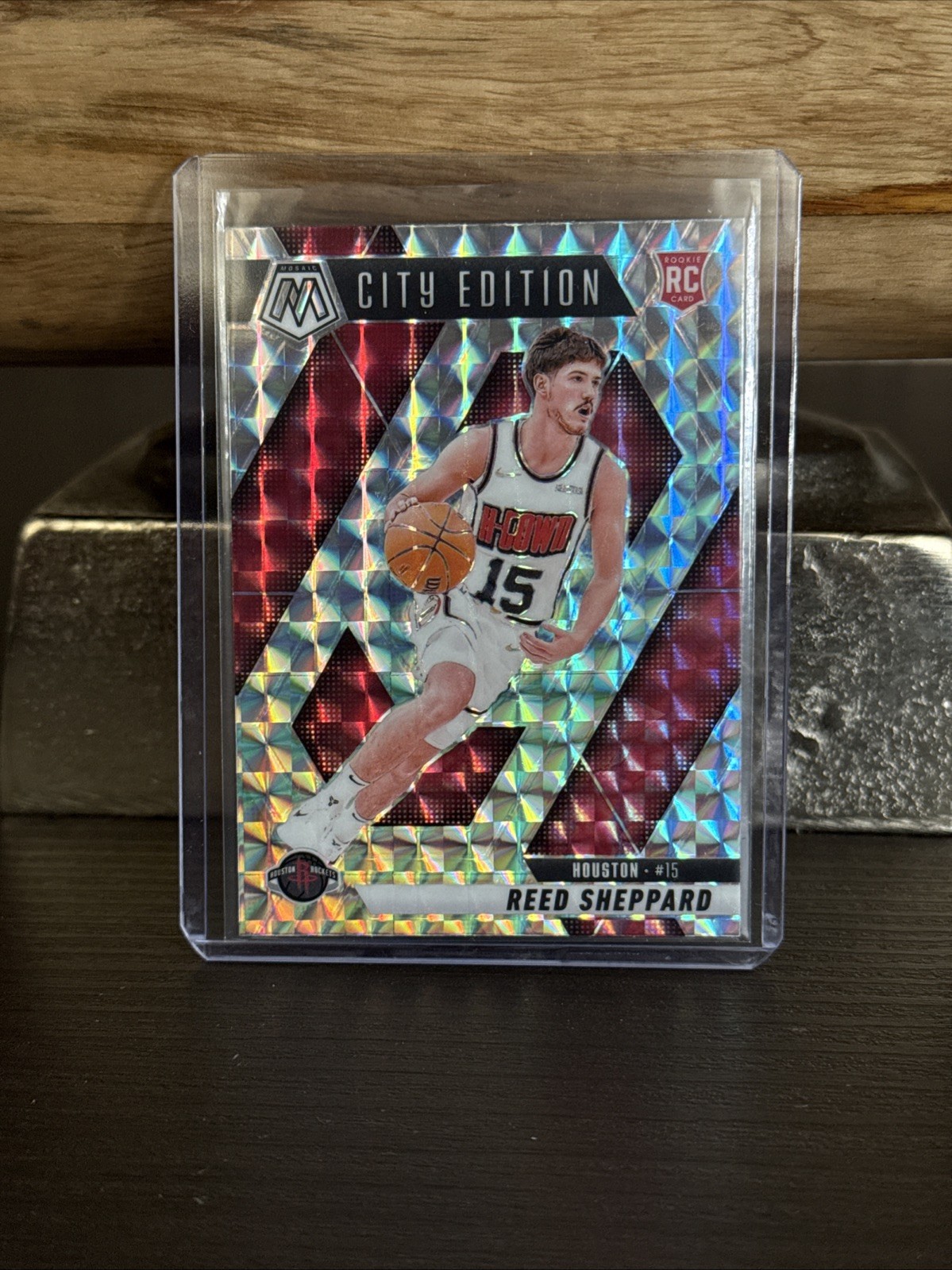 2024-25 Panini Mosaic - City Edition Reed Sheppard #276 Mosaic Prizm (RC)