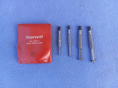 Starrett NO. S 831E Small Hole Gage Set 0.125'' to 0.500'' 4pcs