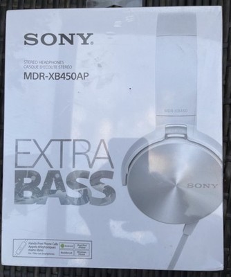 Sony MDR-XB450AP Extra Bass Over-Ear Kopfhörer weiß Neu ovp