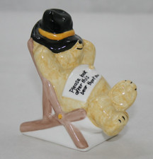 Coalport Paddington Bear Takes it Easy Bone China Figurine 1976 Made in England