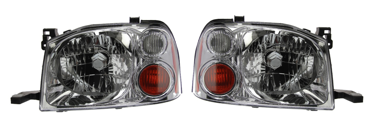 Optique phare avant H4 électrique pour Nissan Pick Up 3 D22 année 98-02 paire