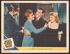 Main Street After Dark 1945-original 11"x14" lobby card-Audrey Trotter-Tom Trout