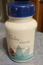 15 Day Gut & Colon Detox Cleanse - Senna, Psyllium, Non-GMO - 30 Caps