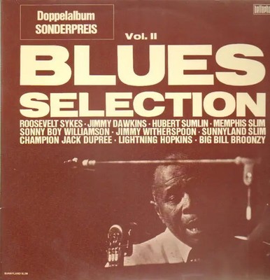 2xLP Jimmy Dawkins, Memphis Slim, Sonny Boy Blues Selection Vol II NEAR MINT
