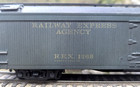 Railway Express Agency/REX 50' Wood Express Refrigerator #1268, Athearn HO KDs — photo 8