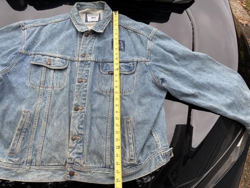 Vintage Lee Jeansjacke Herren XXL 2XL Blau Distressed Cowboy Western Grunge Punk - Bild 12 von 16