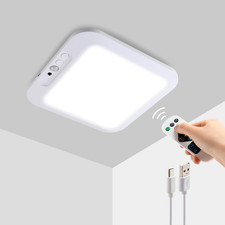 Rechargeable Ceiling Light with Remote, 4000Mah Battery, Motion Sensor Indoor Sh