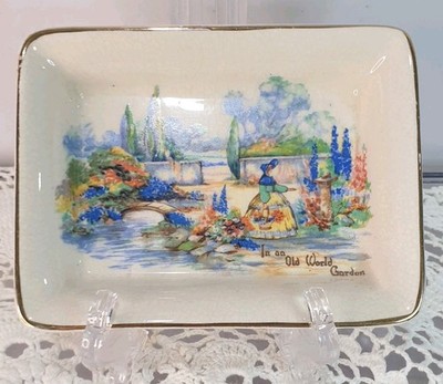 Sandland Ware Lancaster &sons Sm Butter Dish Old World Garden Pattern Bone China