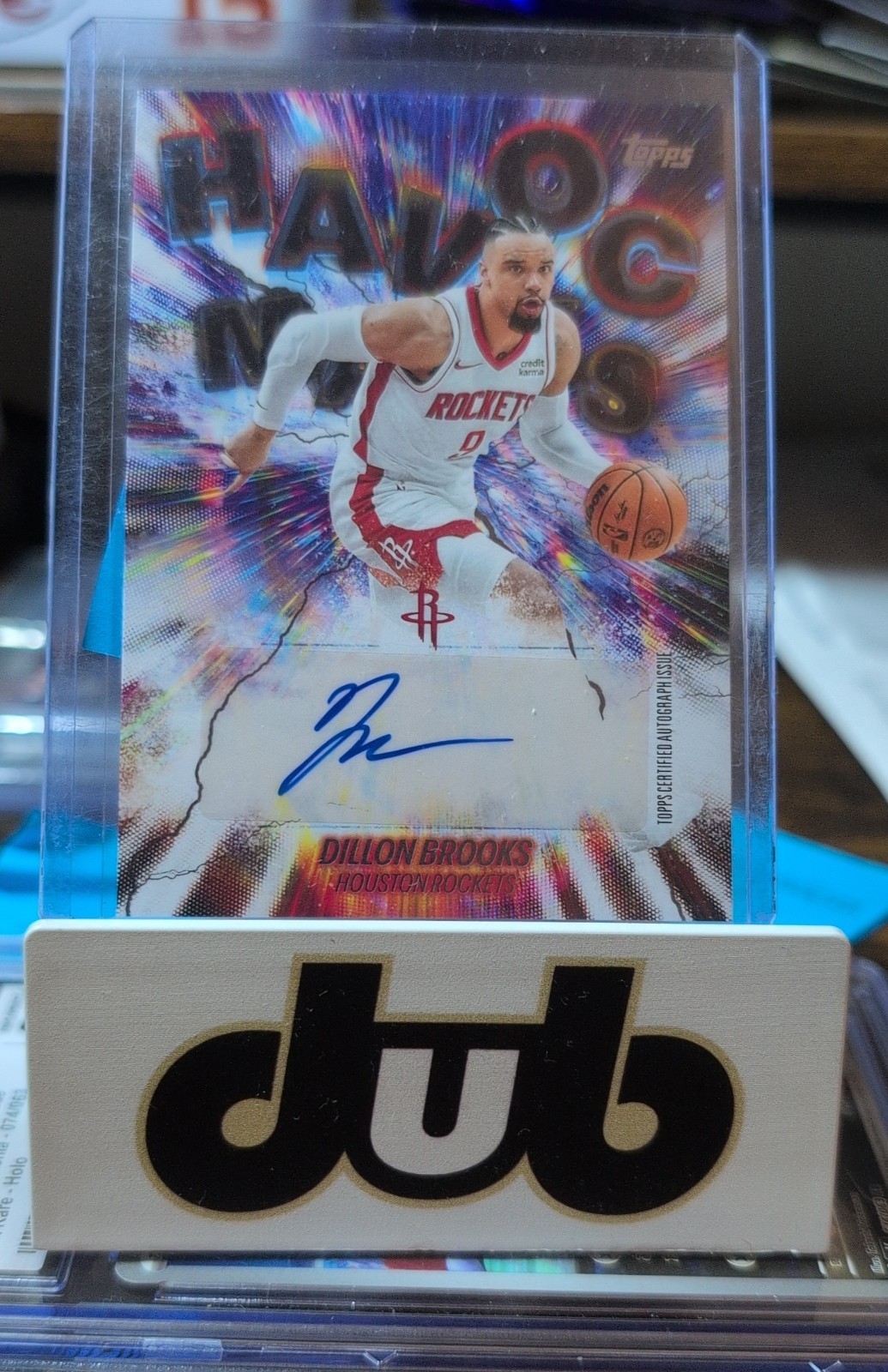 2025-26 Topps - Havoc Marks Dillon Brooks #HM-DB Rainbow Foilboard (AU)