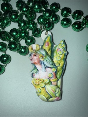 2025 Krewe Of Rex Float Bead La Fee Verte New Orleans Mardi Gras 