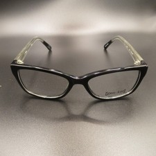 Genius G523 Black Clear Full Rim Eyeglass Frames 51-16-140 Women's