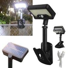 2X Clip on Solar Lights Outdoor 92 LED Waterproof Motion Sensor Outdoor Fences