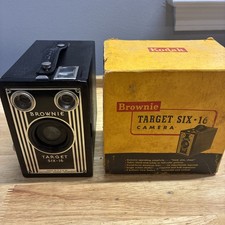VTG 1946-51 Kodak Brownie Target Six-16 Camera w/ Original Box