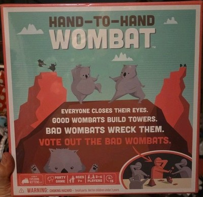 HAND TO HAND WOMBAT Game by Exploding Kittens Party Board Game Ages 7+ Teamwork
