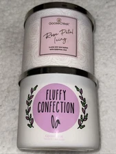 Goose Creek Candle Lot Fluffy Confection and Rose Petal Icing New