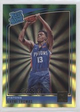 2018-19 Panini Donruss Rated Rookies Holo Green & Yellow Laser Khyri Thomas 0q0m