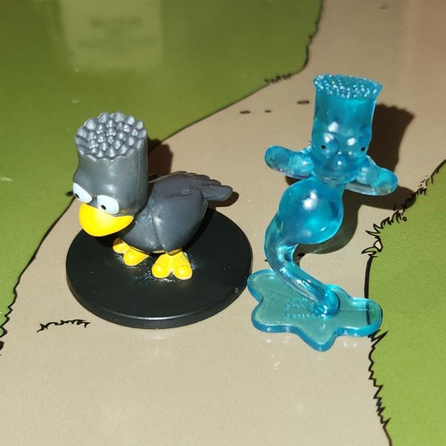 NEW Jakks Mini 2" Simpsons Treehouse of Horror Raven Bart & Spirit Bart Figures