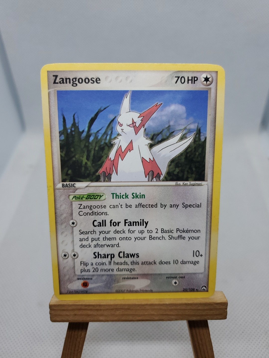 Pokemon EX Power Keepers Rare Card Zangoose 25/108