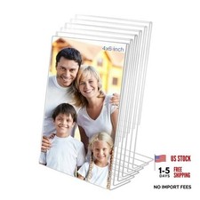 4x6 Acrylic Picture Frames, Set Of 6 Clear Acrylic Frameless Transparent Frame