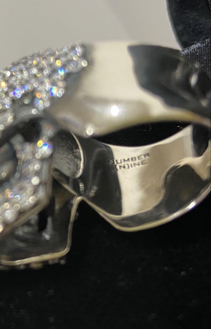 Number (N)ine Magical Design Skull Ring Silver 950 Zirconia Number (N)ine Magical Design Skull Ring Silver 950 Zirconia