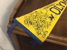 Vintage Olympia Football Pennant Around 27” In Yellow & Black — photo 2