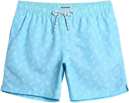 Mens Swim Trunks 7 Inch Bathing Suits Quick Dry Mesh Lining Swimsuits