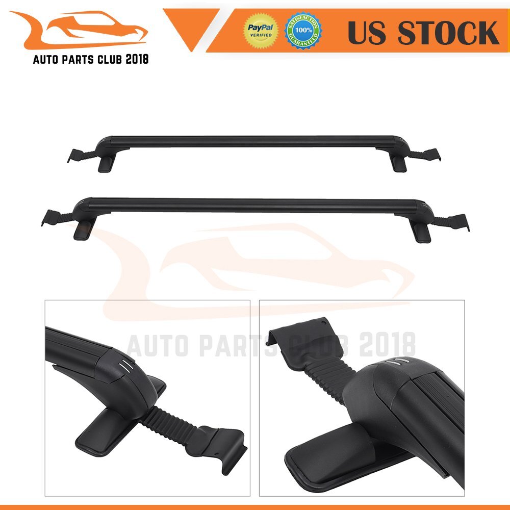 Universal Car Roof Rack Cross Bars Cargo Luggage Carrier 2Pcs Aluminum USA