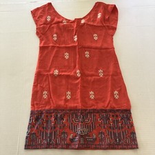 Thml Red White Blue Embroidered Dress Sz S A3887
