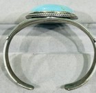 Reduced! Large (41x31.5 mm Oval) Turquoise Sterling Silver Cuff Bracelet — photo 3
