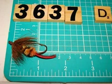 V3637 D VINTAGE UNKNOWN MAKER FLY ROD  FISHING LURE