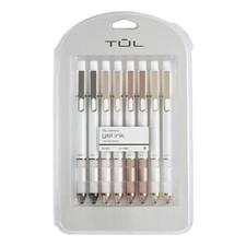 Tul Limited Edition Gel Pens 0.7mm Medium Tip 8 Count Multicolor Luxury Set