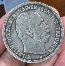 1975 B German Prussia 5 Marks Silver Coin Low Mintage High Value