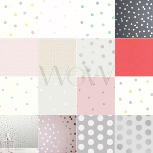 Polka Dots Wallpaper - Various Dot Sizes Available Metallic Glitter & More - Picture 1 of 55