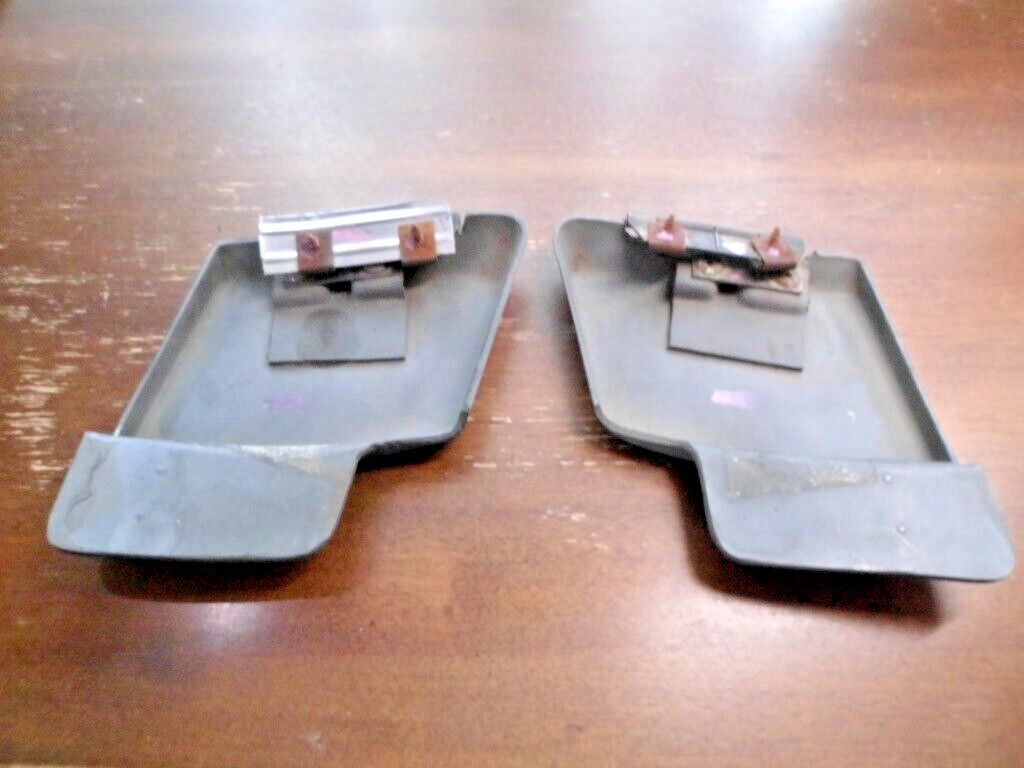 1991 Lotus Elan - Convertible Top Flap Cap Pair w/ Hinges & Springs **WEAR**