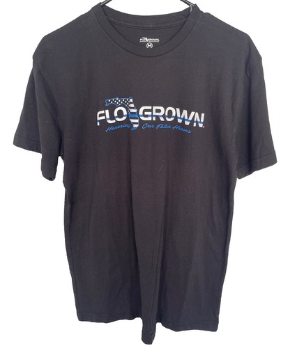 Flow grown T-shirt Honor Our fallen heroes size medium Blk Short Sleeve - Picture 2 of 8