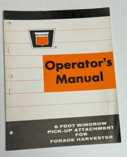 Oliver 8 Foot Windrow Pick-up Operator's Manual 