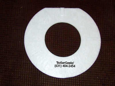 Universal Fuel Oil Burner Gasket w/3 Bolt Flange--Beckett, Carlin, Wayne, Riello