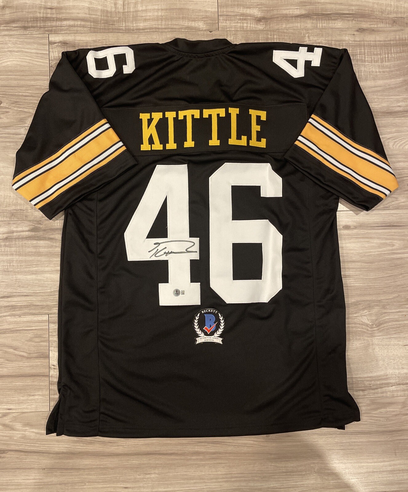 George Kittle Autographed Signed Iowa Hawkeyes San Francisco 49ers Jersey BECKETT QR COA 20 