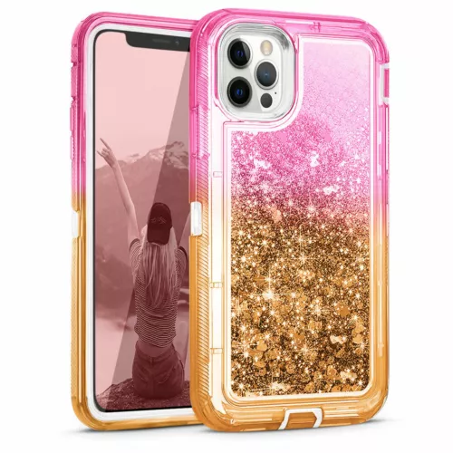 Funda protectora con brillo líquido a prueba de golpes para iPhone 16 15 14 13 12 11 Max X 8 7 - Imagen 1 de 18