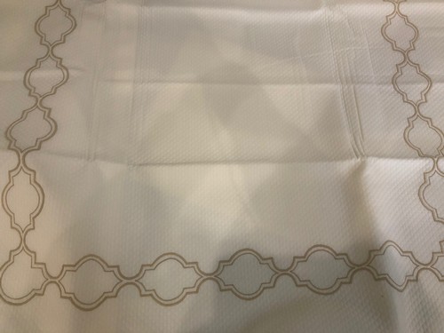 Matouk Portugal NWT 1pc Euro Sham Cotton Blend Ivory Embroidery - Picture 2 of 6
