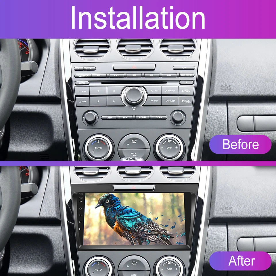 4+64GB For Mazda CX-7 CX7 2007-2014 Android 13 Car Stereo Radio Navi BT CarPlay Foto 2 de 4